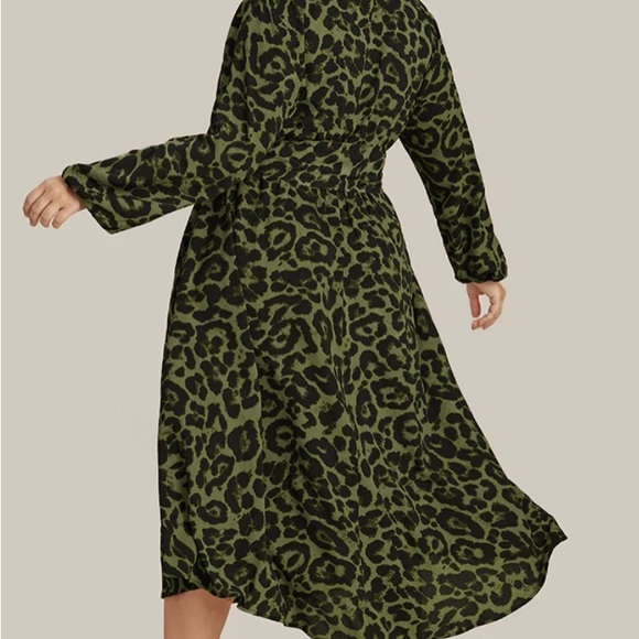 BloomChic Leopard Wrap Lantern Dress - Picture 2 of 2